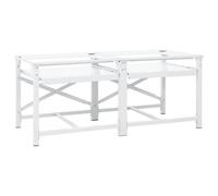 Générique Double Socle pour Machine à Laver étagères coulissantes Blanc,Accessoires pour Lave-Linge & sèche-Linge,4009871
