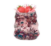 Générique Double Wall Coffee Mugs - 3.54x3.54x2.56 Inches Dried Flower Glass Coffee Cup,Reusable Drinkware Tumbler 160ml For Water Milk Tea Latte Juice Kitchen Desk Decor Girls Women Birthday