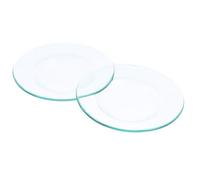 Générique Doublures Réutilisables pour Fondant Parfumé pour Bruleur, Plaques Chauffantes à Cire Fondue en Verre Borosilicate, Lot de 2 pour Lampes D'aromathérapie