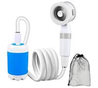 Générique Douche De Camping Portable avec Pompe Rechargeable,Douche Portable Rechargeable électrique, Douches Extérieures pour Le Camping, La Randonnée, La Plage Ou L'entretien du Jardin