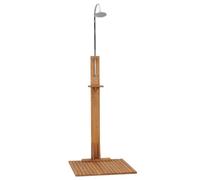 Générique Douche de Jardin 75x75x210 cm Bois de Teck Solide,Maison & Jardin, Piscine & Spa, Accessoires pour piscines & spas, (Poids 11.55KG)