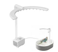 Générique Douche Perroquet Forme U Électrique USB Accessoires pour Oiseaux | Fontaine De Bain Perruche Douche Oiseaux Pour Inséparables, Cacatoès, Calopsittes, Mainates, Intérieur/Extérieur