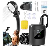 Générique Douche Portable,2400mAh Équipement De Bains en Plein Air,Douche Portable pour l'Extérieur - pour Campers Road Trip Jardiniers Pêcheurs RV Randonnée Voyage Escalade Pêche