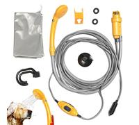Générique Douche Portative | Portable Électrique Universelle 12V | Kit Lavage Véhicule Extérieur - pour Bain d'animaux Moto Camping-Car Lavage Auto Randonnée Voyage et Road Trip Camping