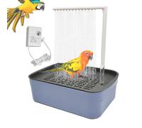 Générique Douche pour Oiseaux - pour Oiseaux, Automatique pour Perroquet avec Plusieurs Robinets, Baignoires Cycle d'eau Électrique USB | 12,4 Pouces, Fontaine De Douche pour Inséparable Ca
