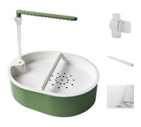 Générique Douche pour Perroquet | Bain d'oiseaux Automatique avec Eau en Circulation | Pompe Silencieuse Et Chargement USB | Accessoires pour Cage À Calopsittes | Fournitures pour Perruches