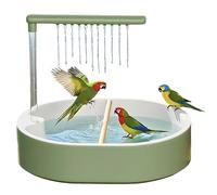 Générique Douche pour Perroquet | Bain d'oiseaux Automatique avec Eau en Circulation | Pompe Silencieuse Et Chargement USB | Accessoires pour Cage À Calopsittes | Fournitures pour Perruches