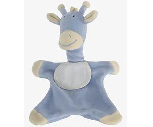 Générique Doudou à Broder Point de Croix Girafe 28 cm Coloris Bleu