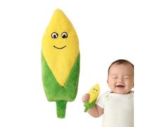 Générique Doudou Câlin Bébé | Peluche Maïs - Pousse de Maïs en Peluche Lavable Apaisante pour Siège Auto Poussette Sieste Temps Calme