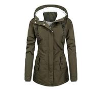 Générique Doudoune Femme Blanche Froid Longue Parka Mi Saison D'intérieur Anti-pluie Parka Sport Veste Imperméable Randonnée Laine Imperméable Mode Court Elegant Courte Automne Manteau Femme 3XL