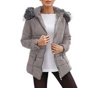 Générique Doudoune Femme Hiver Manteau Court Veste Femme Chic Et Elegant Sweat a Capuche Femme Manteau D'extérieur Imperméable