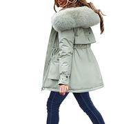 Générique Doudoune Femme Manteau Chauffant Veste Polaire Hiver Chaud Parka Imperméable Duffle Coat Zippée Chic Et Longue D Blouson Impermeable Grande Taille Manteaux