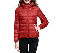 Générique Doudoune Femme Veste Matelassée - Courte Manteau Mi Saison Doudoune Legere Hiver Pliable Blouson Capuche Anorak Légère