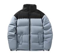 Générique Doudoune Homme Chaude - Veste Homme Hiver personnalisé Plus Coton et épais vers Le Bas Veste lâche Mode Brillant Visage Veste pour Hommes (A L)