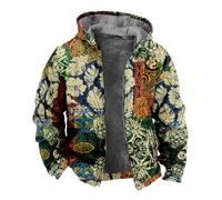 Générique Doudoune Homme Hiver Chaud - Veste Hiver Homme Chaude Joli Manteau imprimé en 3D pour Hommes Veste matelassée à Capuche et Fermeture éclair à la Mode (Army Green XL)