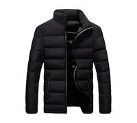 Générique Doudoune Homme Hiver Chaud Zippé Puffer Body Warmer Homme Confortable Épaisse Manteau Doublée Blouson Avec Poches Parka Casual Chic Veste Matelassée Pour Homme Outdoor Jacket Col Montant