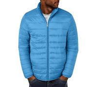 Générique Doudoune Homme Legere Chaude Hiver Veste Chic Col Mao Manteaux Hommes Court Décontractée Blousons capuche Zippée Doublure Sherpa D'hiver avce Poches Automne Jacket Décontractée Couleur Unie