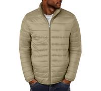 Générique Doudoune Homme Legere Chaude Hiver Veste Chic Col Mao Manteaux Hommes Court Décontractée Blousons capuche Zippée Doublure Sherpa D'hiver avce Poches Automne Jacket Décontractée Couleur Unie
