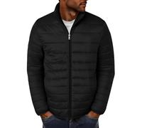Générique Doudoune Homme Legere Chaude Hiver Veste Chic Col Mao Manteaux Hommes Court Décontractée Blousons capuche Zippée Doublure Sherpa D'hiver avce Poches Automne Jacket Décontractée Couleur Unie