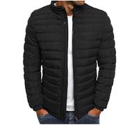 Générique Doudoune Homme Legere Chaude Hiver Veste Chic Col Mao Manteaux Hommes Court Décontractée Blousons capuche Zippée Doublure Sherpa D'hiver avce Poches Automne Jacket Décontractée Couleur Unie