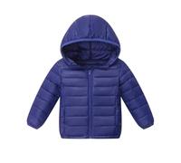 Générique Doudoune légère et Chaude pour Fille, Manteau d'hiver pour Enfant, avec Isolation Douce et Confortable (Dark Blue, 6-7 Years)