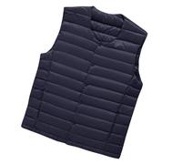 Générique Doudoune Sans Manche Gilet Pour Homme Décontractée Duvet Outerwear pais chaud Hauts Veste Manteau Parka Coutures Bicolores Loisirs Blouson Hiver voyage, golf, randonnée
