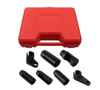 Générique Douille de Dépose - 7 Pièces en Acier Chrome-Vanadium Confort Ergonomique | Clé À Capteur D'Oxygène | Pour Atelier Garage Et Inspection D'Équipements Industriels