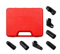 Générique Douille de Dépose | 7 Pièces en Acier Chrome Vanadium,Set de Douilles pour Capteur d'Oxygène,pour Entretien Véhicule et Équipement Industriel Atelier Mécanique