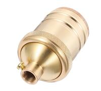 Générique Douille de Lampe Vintage en Cuivre Rétro E27/E26 Support Court sans Étape Pièce de Lampe DIY Suspendre Compatible Ampoule Edison Accessoire Luminaire Robuste