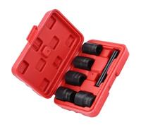 Générique Douilles à vis utiles extracteurs de noix endommagés 6pcs 1 Set en acier au vanadium et ABS avec boîte à outils pour réparation automobile