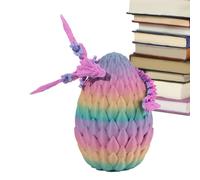 Générique Dragon De Articulé Imprimé en 3D - PLA 4.13x5.91in Oeuf | Jouet De Rêve Et Œuf Ďe Dragon Đe Pâques, Cadeau pour Garçons, Filles Et | Figurine Fantastique Articulée Ét Anti-Stress Senso