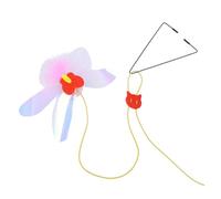 Générique Dragonfly Cat Toy, Kitten Hangable Feather Toys 70.87x3.94in Flexible Dragonfly Teaser, Smooth Feathers Pet Exerciser, Dragon Fly Cat Small for Kittens