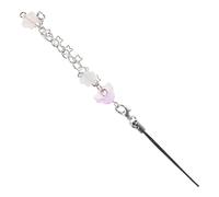 Générique Dragonne Porte-clés pour Téléphone Portable en Perles Artisanales, Courte Chaîne Décorative Violette, Breloque Esthétique pour Coque, Accessoire Léger et Pratique Main ou Paquet