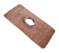 Générique Drap Housse de Massage en Polyester Marron, Confortable Toucher et Sécurisé, Serviette de Massage Repos pour Salon Spa Professionnel