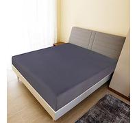 Générique Drap-Housse Jersey Anthracite 100x200 cm Coton,Maison & Jardin,Linge,Literie,Draps de lit,Anthracite,0.37 KG,136192