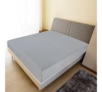 Générique Drap-Housse Jersey Gris 100x200 cm Coton,Linge,Literie,Draps de lit-136202