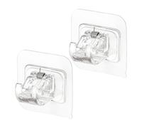 Générique Drape Rod Holders | 2 Pieces Adhesive Wall Hooks | Drape Rod Hangers | Ideal For Home Kitchen Bedroom Apartment Family Gathering Party