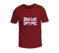 Générique Drapeau Britannique été Hommes et Femmes même Britannique Ample Grande Taille t Shirt Manches Courtes Pyjama Homme Courte en Coton (M)