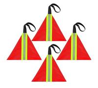 Générique Drapeau De Remorquage Rouge - Drapeau d'Avertissement de Remorquage Haute Visibilité,Kit d'Accessoires de Transport et Imperméable pour Kayak, Canoë, Camion, Vélo et Remorque Bateau