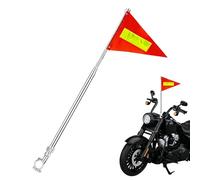 Générique Drapeau pour remorque à vélo | Pennon rétractable étanche réfléchissant Triangulaire,Fanions de sécurité pour vélo | pour Adultes Trottinette Moto voiturette de Golf