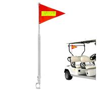 Générique Drapeau pour vélo - Fanion rétractable déchirure résistante et imperméable,Drapeau vélo réfléchissant avec mât pour sécurité - pour Adultes Trottinette Moto voiturette de Golf