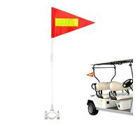 Générique Drapeaux de vélo,Mât Inclus Drapeau Réglable Réfléchissant Imperméable | Accessoires sécurité vélo,pour Adultes Camping Extérieur Maison Voyage Travail Sentier Allée