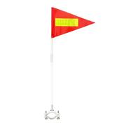 Générique Drapeaux pour Quad avec Mât | Drapeau réfléchissant réglable imperméable avec Tige,Accessoires de Sécurité pour Cyclistes - pour Adultes Camping Extérieur Maison Voyage Travail Sentier