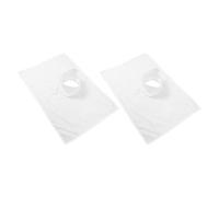 Générique Draps Troués Respirants et Faciles à Nettoyer Lot de 2 pour Table de Massage en Adaptés aux Soins Peau et Professionnels