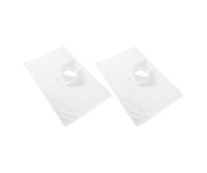 Générique Draps Troués Respirants et Faciles à Nettoyer Lot de 2 pour Table de Massage en Adaptés aux Soins Peau et Professionnels