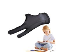 Générique Drawing Glove, Two-Finger Graphic Tablet Drawing Glove, 2 Pieces Breathable Wraps for Right and Left Hand, Artist Accessories for Paper Sketching, Digital Illustration, Students