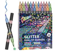 Générique Drawing Markers - Double-Tip Non-Bleed for Artistry | Fine & Broad Nib Duo with Quick-Dry Pigment & High-Saturation Ink for Sketching, Rendering, Outlining and Shading