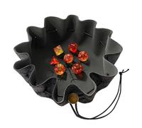 Générique Drawstring Dice Bag, Compact Faux Leather Pouch, 10.6in Small Items Organizer, Portable Lightweight Design for Divination, Tarot, Family Gathering, Classroom Activity