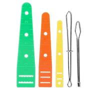 Générique Drawstring Threader Tool | Drawstring Threader Set | for Jackets Sweatpants Casual Pants Coats Sweaters Bags, 5 Pieces Flexible Portable Stainless Steel |