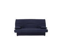 DREAM Banquette clic clac 3 places - Tissu bleu fonce - Slyle contemporain - L 190 x P 92 cm bleu